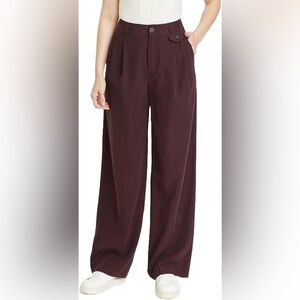 NWOT a new day burgundy pants